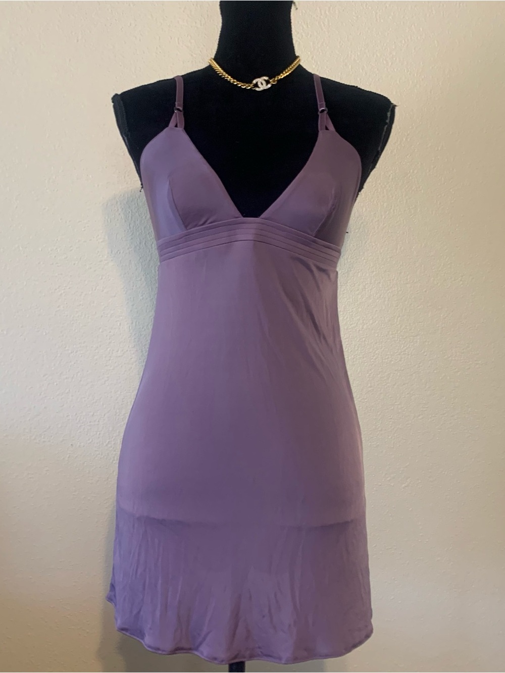 Victoria's Secret Lavender Slip Chemise with Adjustable Straps